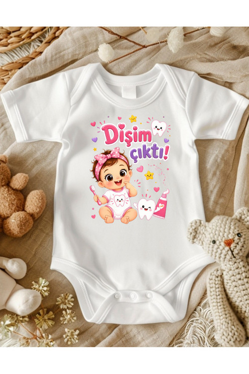 Dişim Çıktı Yazılı Kız Zıbın