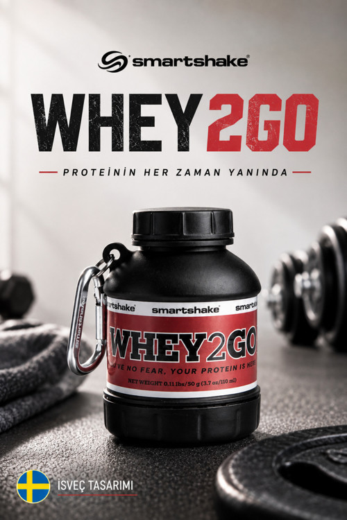 Whey2Go 110 ml Siyah Saklama Kabı ve Huni