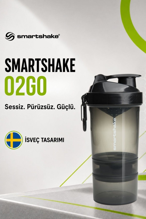 Original2Go Serisi 600 ml Siyah Protein Shaker