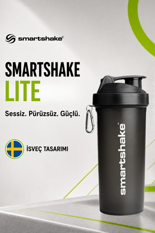 Lite Serisi 1000 ml Siyah Protein Shaker