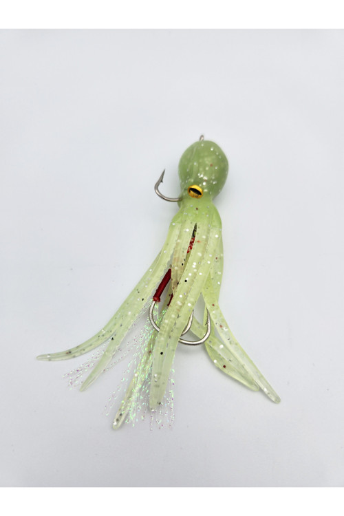 10 cm 22 gr Silikon Kalamar Yapay Yem – Asist İğneli Jig Lure | Lüfer, Akya ve Levrek Avı
