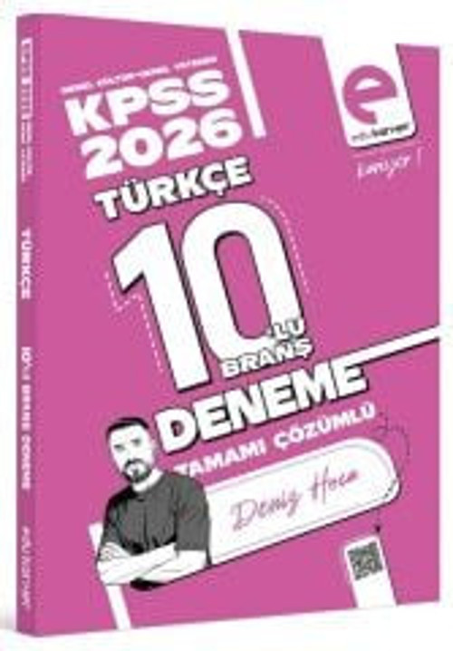 EDU Kariyer 2026 KPSS Türkçe 10 Deneme Çözümlü - Deniz Bozkurt
