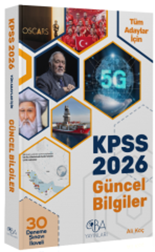 CBA Yayınları 2026 KPSS Güncel Bilgiler Konu Anlatımı (30 Deneme İlaveli) - Ali Koç