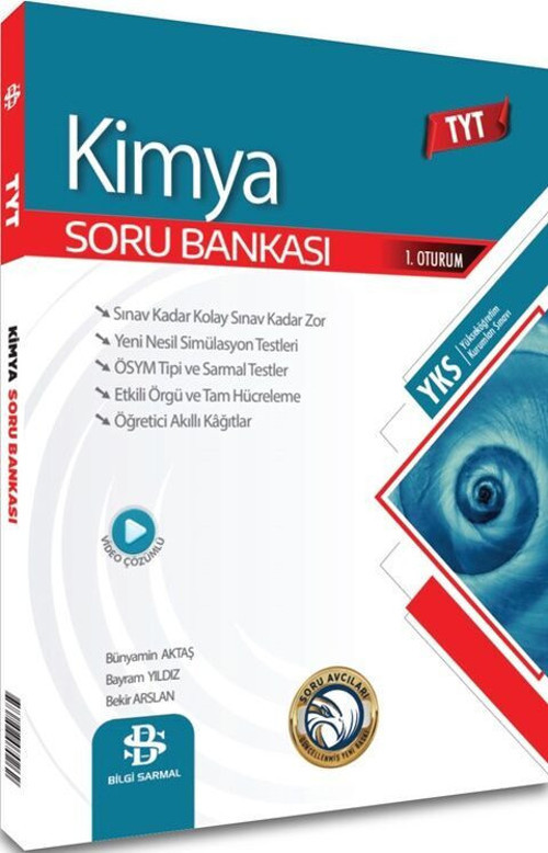 SARMAL TYT VİDEO ÇÖZÜMLÜ SORU BANKASI. KİMYA GÜNCEL MÜFREDAT YENİ ÜRÜN
