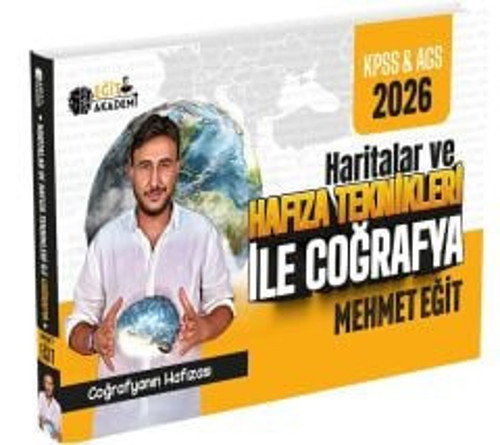 Eğit Akademi 2026 KPSS MEB-AGS Haritalar ve Hafıza Teknikleri ile Coğrafya - Mehmet Eğit
