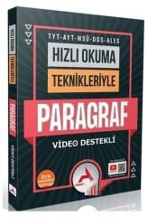 Paraf Akademi YKS TYT AYT MSÜ DGS ALES Hızlı Okuma Teknikleriyle Paragraf