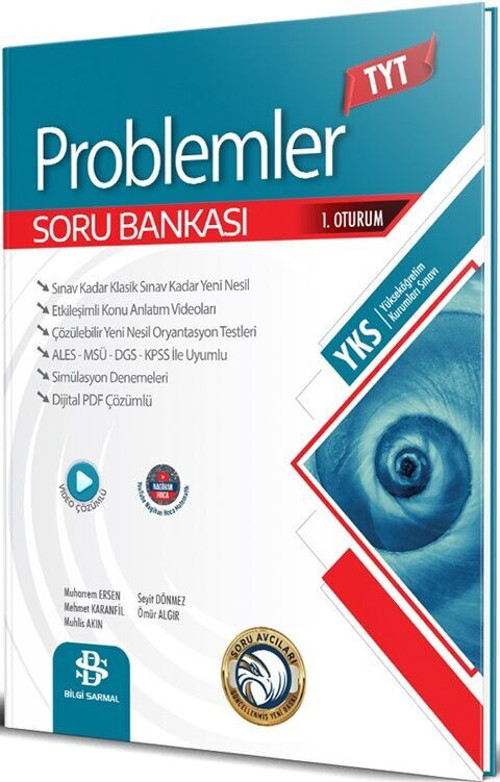 SARMAL TYT VİDEO ÇÖZÜMLÜ SORU BANKASI. PROBLEMLER GÜNCEL MÜFREDAT YENİ ÜRÜN