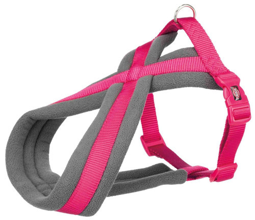 Premium Köpek Yürüyüş Göğüs Tasması M/L 50-90 Cm / 25 MM Fuşya