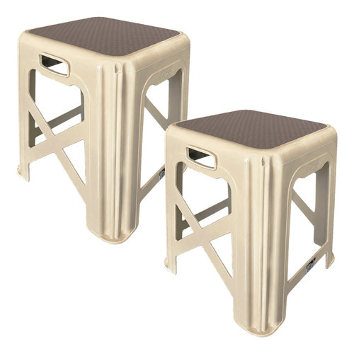 Modern Orta Boy Plastik Tabure 2 li
