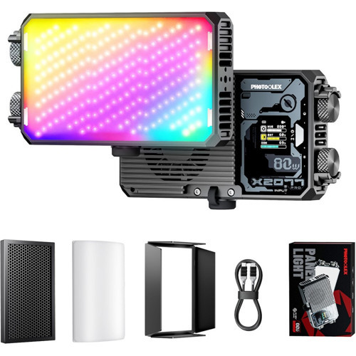 X2077 Pro 80W RGB Profesyonel Video Fotoğraf LED Panel Işık - LS-123