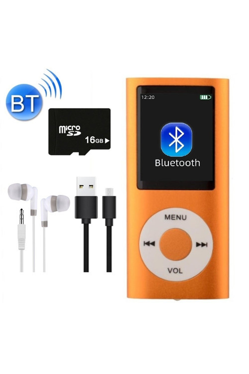 5007MP 16GB Tf Kart Hediyeli Metal Mp3 Player Renli Ekranlı Fm Radyolu Bluetoth lu Hafıza Kartı Girişli Müzik