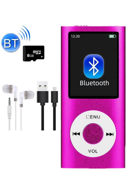 5007MP 8GB Tf Kart Hediyeli Metal Mp3 Player Renli Ekranlı Fm Radyolu Bluetoth lu Hafıza Kartı Girişli Müzik