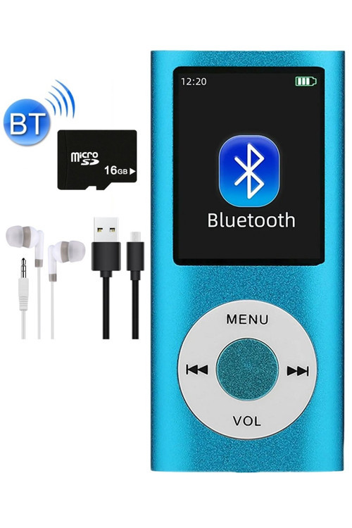 5007MP 16GB Tf Kart Hediyeli Metal Mp3 Player Renli Ekranlı Fm Radyolu Bluetoth lu Hafıza Kartı Girişli Müzik