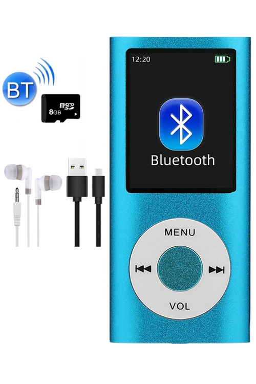 5007MP 8GB Tf Kart Hediyeli Metal Mp3 Player Renli Ekranlı Fm Radyolu Bluetoth lu Hafıza Kartı Girişli Müzik
