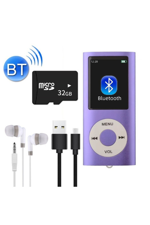 5007MP 32GB Tf Kart Hediyeli Metal Mp3 Player Renli Ekranlı Fm Radyolu Bluetoth lu Hafıza Kartı Girişli Müzik