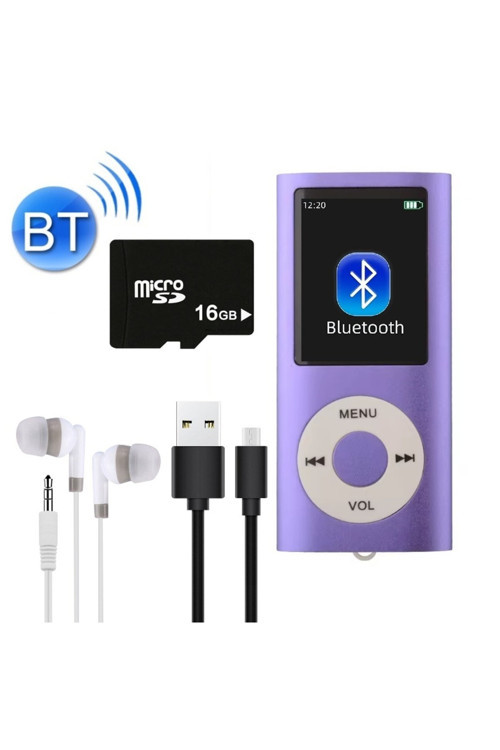 5007MP 16GB Tf Kart Hediyeli Metal Mp3 Player Renli Ekranlı Fm Radyolu Bluetoth lu Hafıza Kartı Girişli Müzik