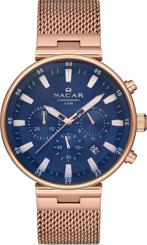 NC34-290505-RLM Pembe Hasır Band Erkek Kol Saati