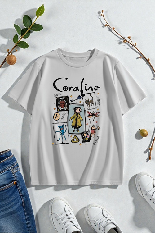 Unisex Carolıne Baskılı Tasarım Tshirt