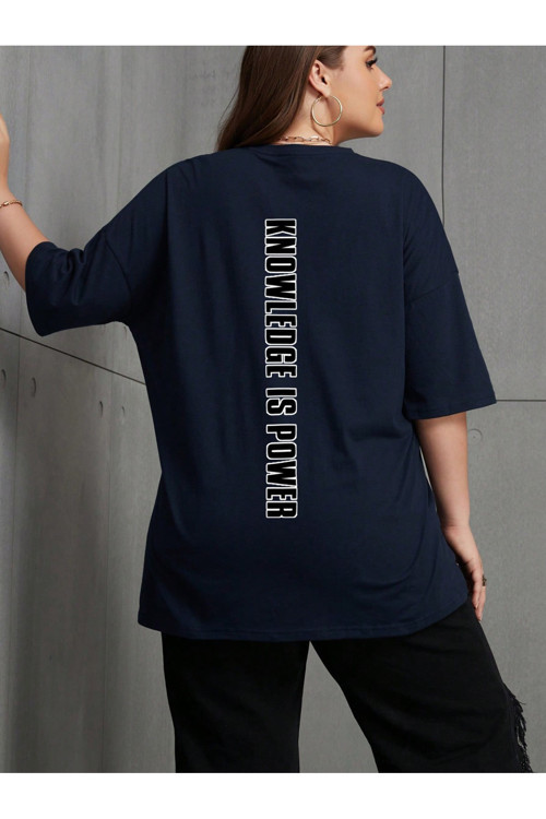 Unisex Knowledge is Power Baskılı Tasarım Tshirt
