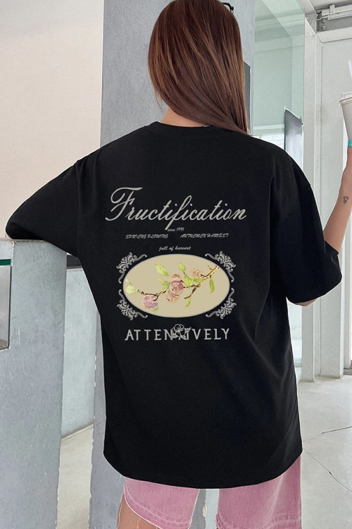Unisex Fructification Baskılı T-shirt