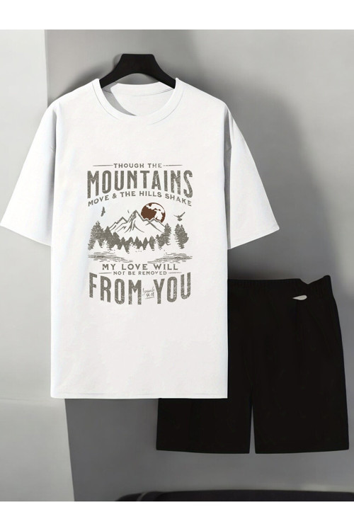 Unisex From You Baskılı Tasarım Şort Takım
