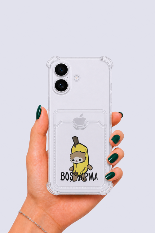 iPhone 16 Kartlıklı Boş Yapma Desenli Kılıf - GESA551963-5024