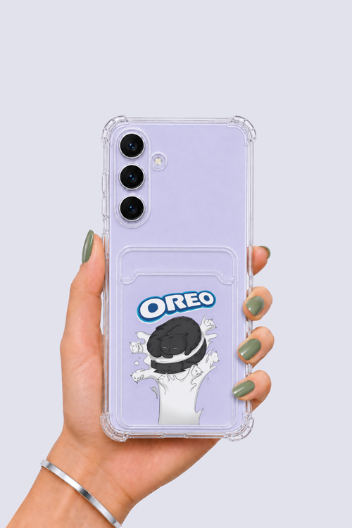 Samsung Galaxy S25 FE Kartlıklı OREO Desenli Kılıf - GESA552848-8452
