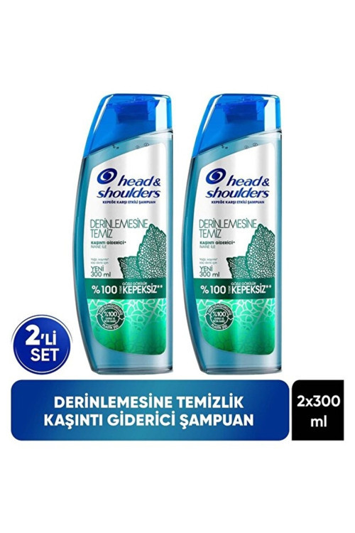 Derinlemesine Temiz Kaşinti Giderici Nane 300 Ml x 2 Adet