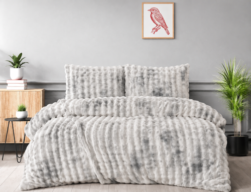 Merinos Diamond Kürk Bubble Desen Comforter Set, Çift Kişilik Yorgan Seti (220x240)