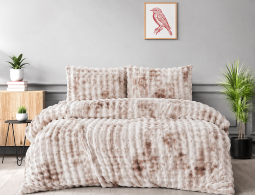 Merinos Diamond Kürk Bubble Desen Comforter Set, Çift Kişilik Yorgan Seti (220x240)