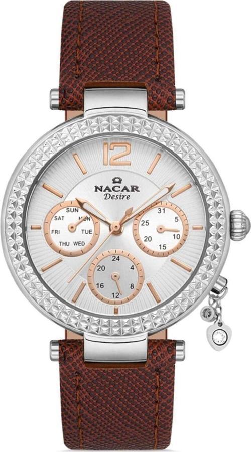 NC10-3931024-ASL2 Kahverengi Hakiki Deri Kadın Kol Saati