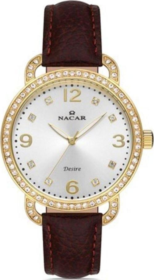 NC10-3931033-DSL2S Kahverengi Hakiki Deri Kadın Kol Saati