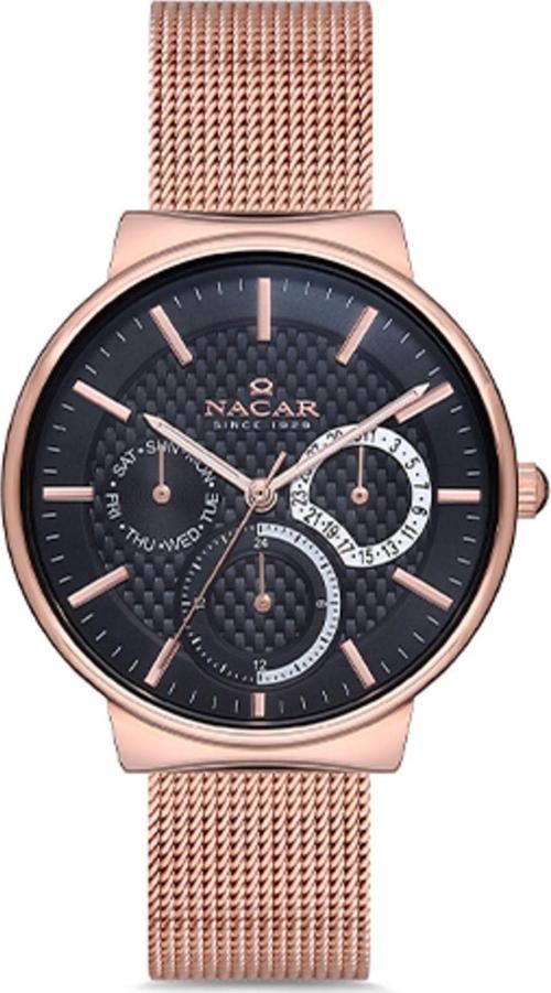 NC18-3914C033-RBM Pembe Hasır Band Kadın Kol Saati