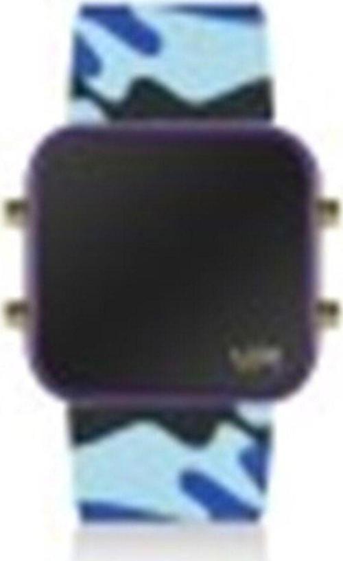 Led Mını Gold Purple Blue Camouflage Unisex Kol Saati