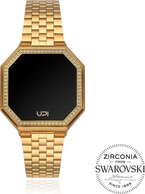 Upwatch Edge Mını 33Mm Swarovskı® Zırconıa Matte Gold Kadın Kol Saati