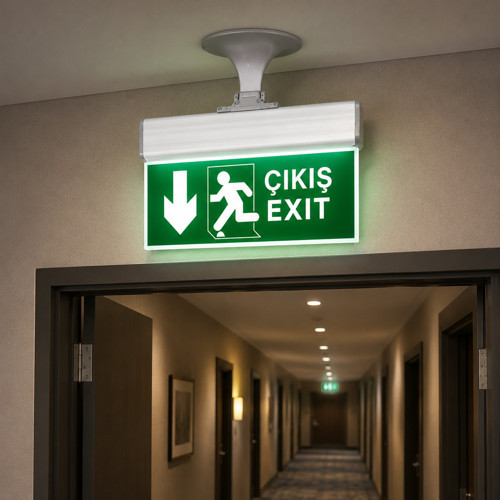 CT-9164 Şarjlı Exit Acil Çıkış Armatürü LED Çıkış Yönlendirme Tabelası