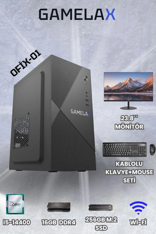 Ofix-01- Dahua 23,8 Monitor - Klavye Mouse Full Set