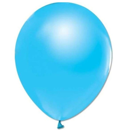 Balon 12" Metalik Açık Mavi 12 Li