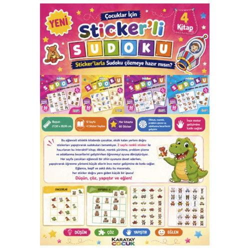 4E Çocuklar İçin Sudoku/4 Kitap