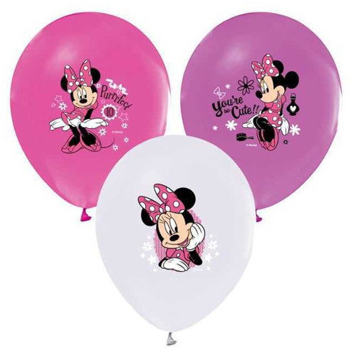 Balon 4+1 Minnie Happy Helpers Baskılı 12"