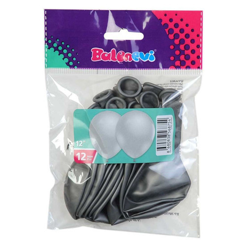 Balon 12" Silver 12 Li