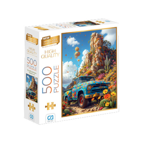 Çiçekli Kamyon Puzzle 500 Parça Ca500-7529