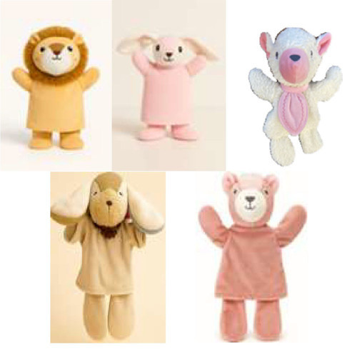 Pelüş El Kuklası 5 Asst. MOL-516