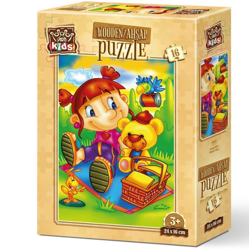Puzzle 16 Parça Misafir Kuş 5855