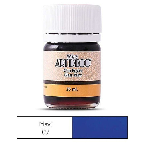 Cam Boyası 25 Ml Öğrenci Tipi 09 Mavi