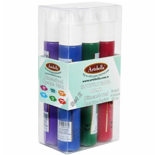 Boyutlu Boya Opak 30 CC 6 Lı Set 2