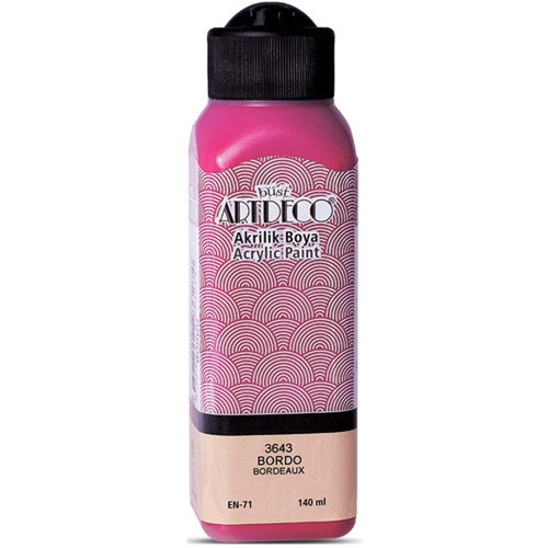 Akrilik Boya 140 ML Bordo 070R-3643