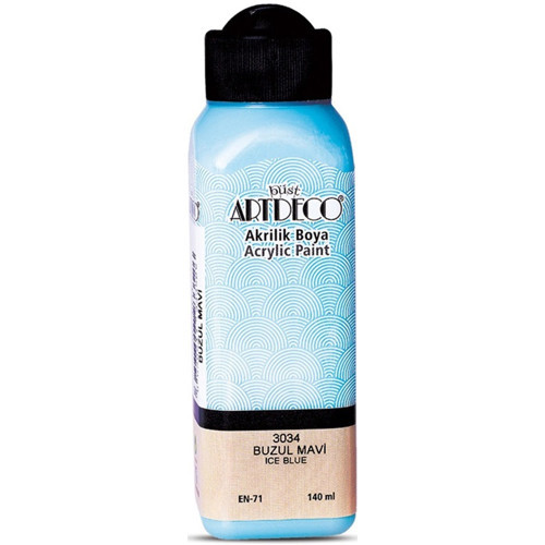 Akrilik Boya 140 ML Buzul Mavi 070R-3034