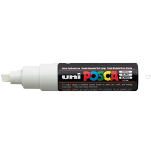 Markör Boyama Posca Su Bazlı Poster 8.0 MM Beyaz PC-8K