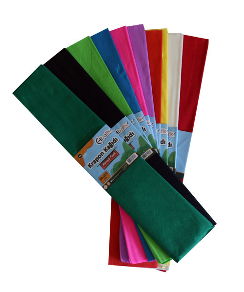 Krepon Kağıdı 10 LU 50x200 CM Karışık Renk